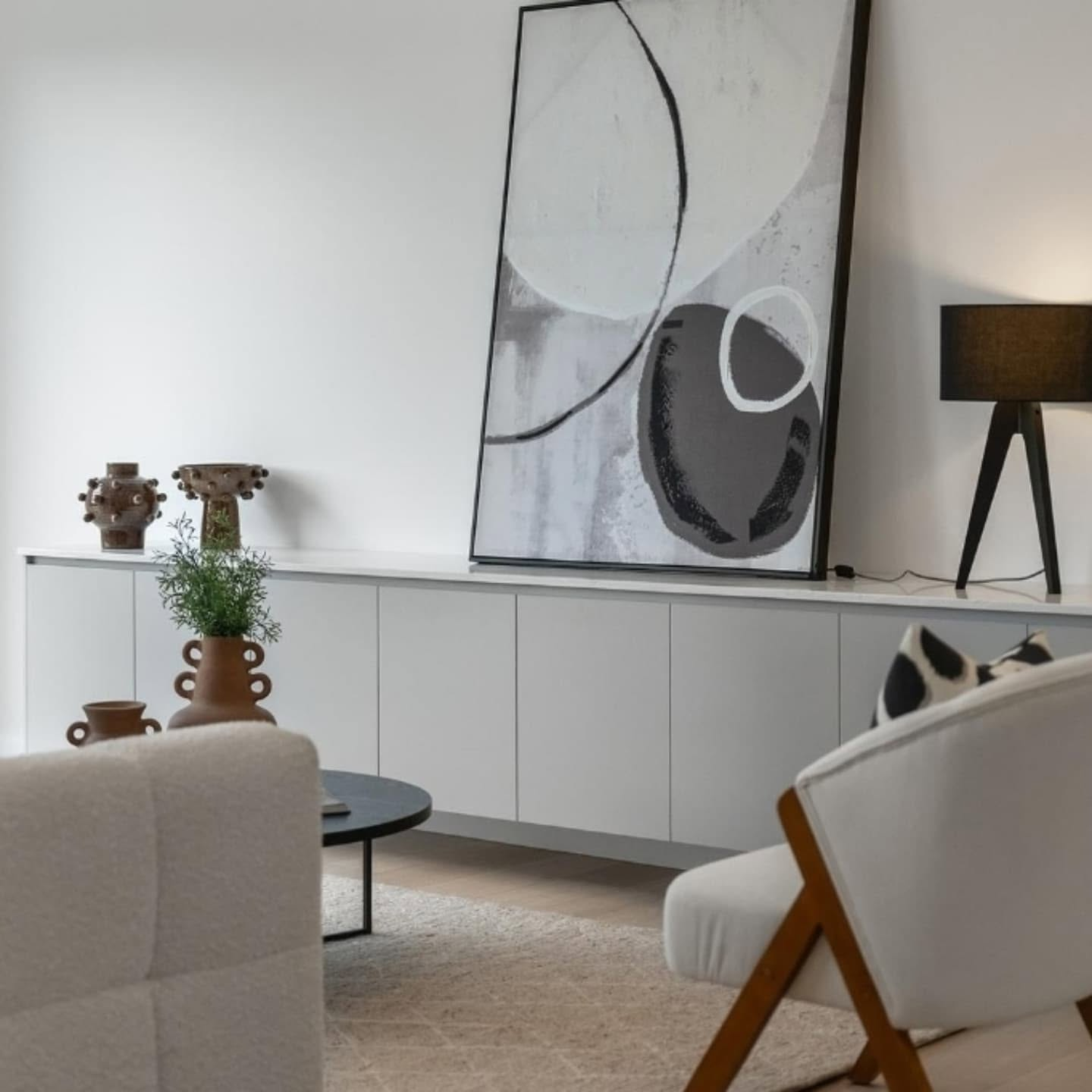 Living room built-in cabinetry